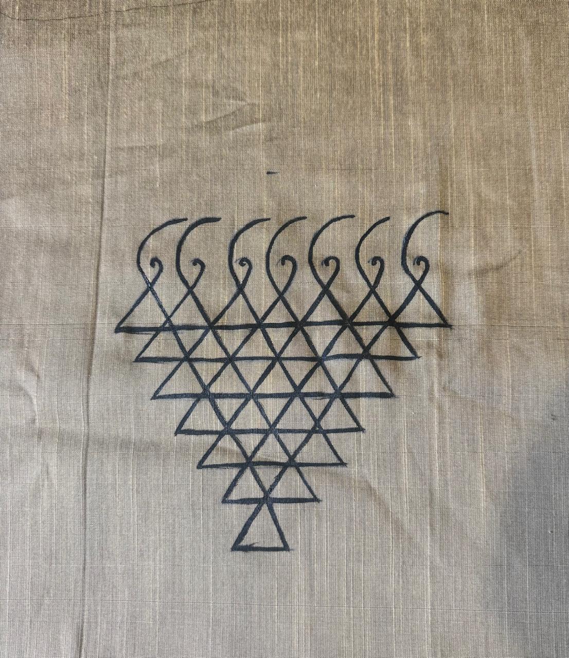 Dull Ginseng Yantra Gand Dress Material
